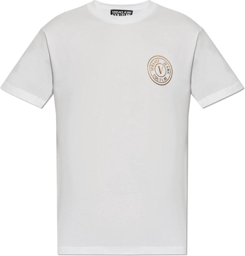 Versace Jeans Couture T-shirt met bedrukt logo White Heren - Foto 5