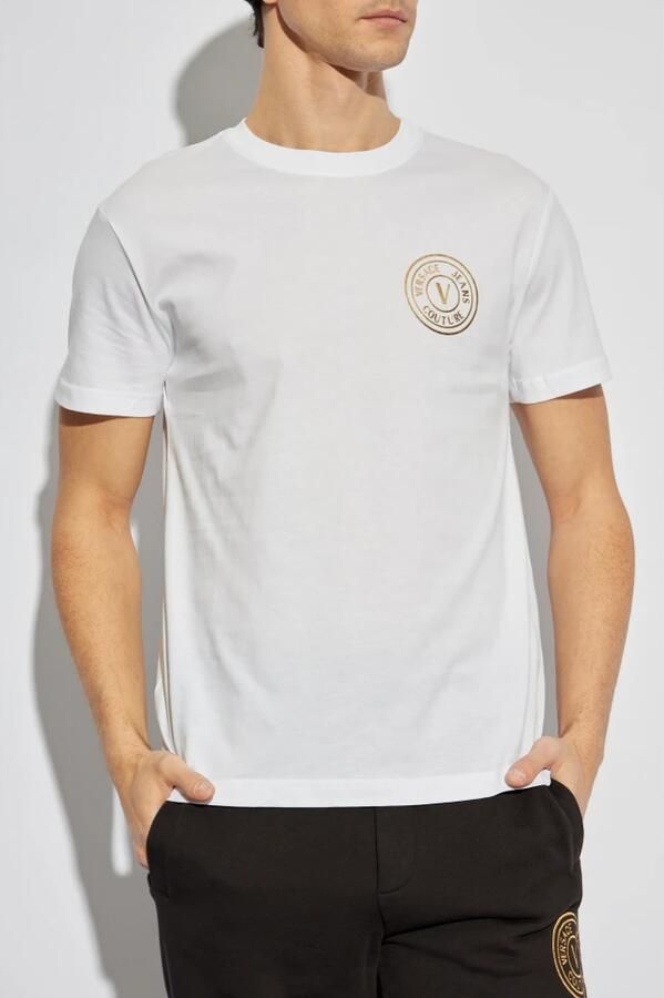 Versace Jeans Couture T-shirt met bedrukt logo White Heren - Foto 3