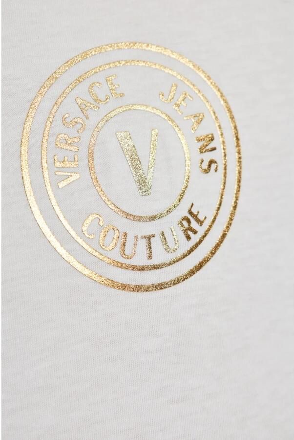 Versace Jeans Couture T-shirt met bedrukt logo White Heren