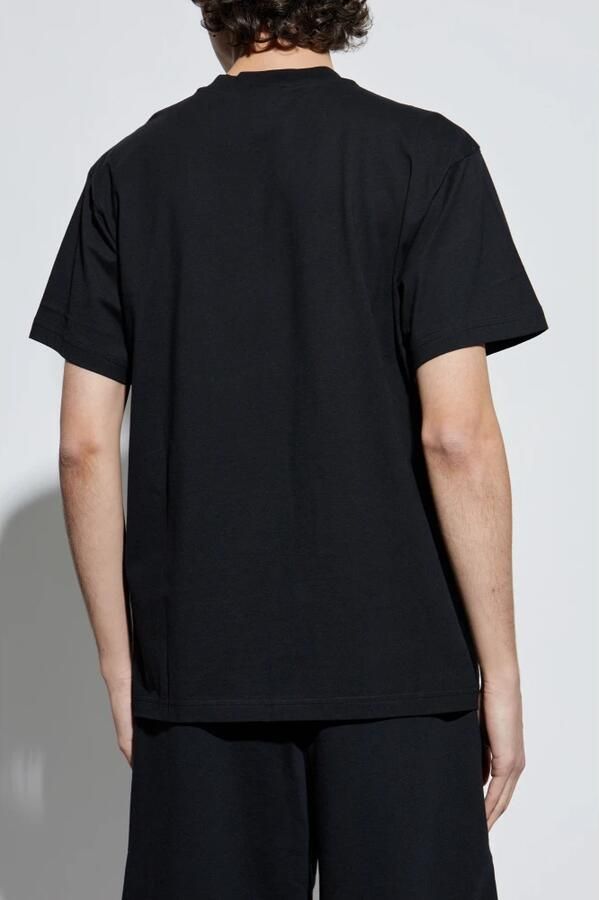 Versace Jeans Couture Zwart Katoenen T-shirt met Logozak Black Heren - Foto 6