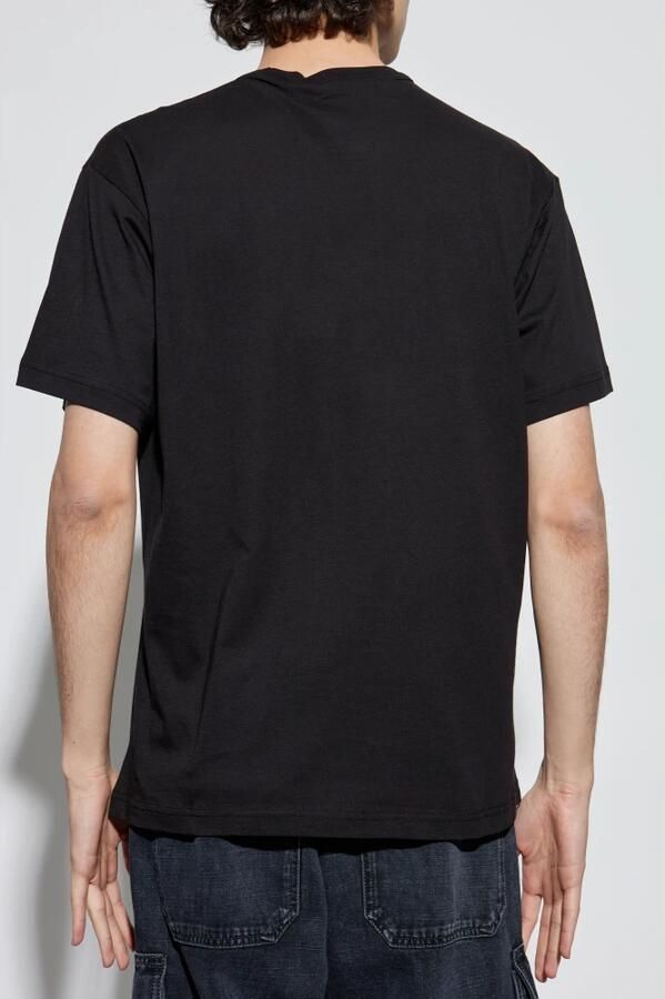 Versace Jeans Couture Zwarte Crew Neck T-shirts en Polos Black Heren - Foto 7