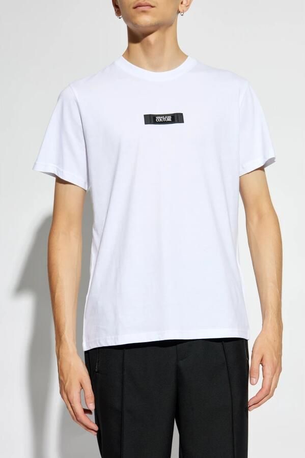 Versace Jeans Couture Witte T-shirt met Versace Jeans Logo White Heren - Foto 3