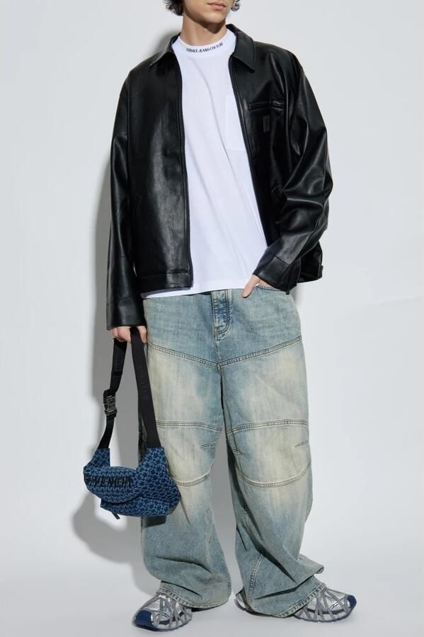 Versace Jeans Couture Wit Katoenen T-shirt met Logozak White Heren - Foto 6