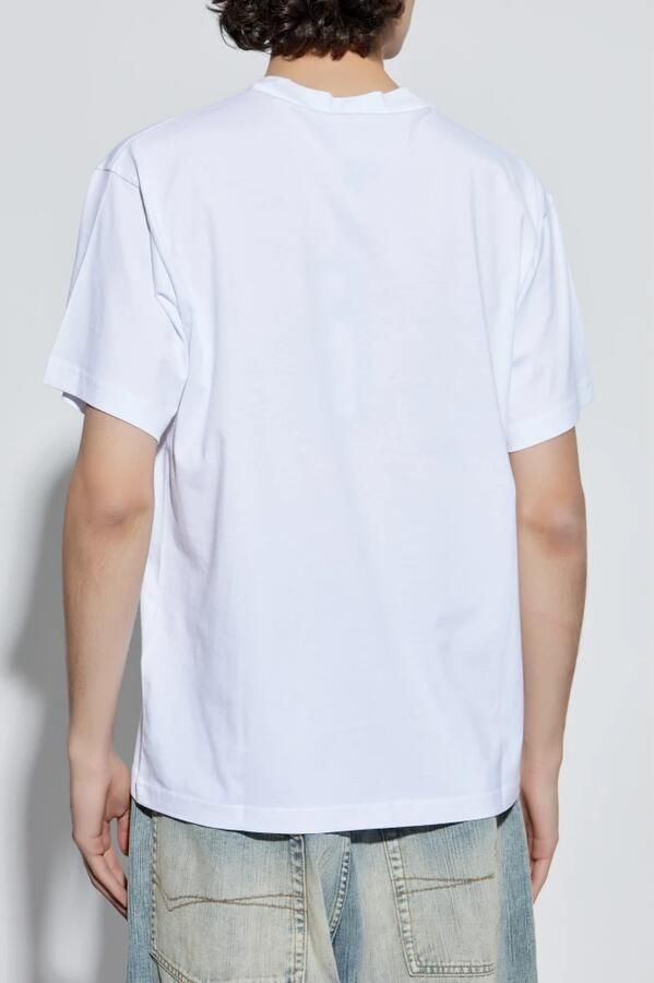 Versace Jeans Couture Wit Katoenen T-shirt met Logozak White Heren - Foto 8