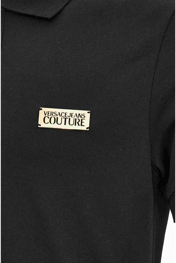 Versace Jeans Couture Zwarte T-shirts & Polos Aw24 Black Heren