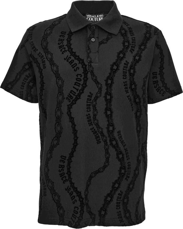 Versace Jeans Couture Zwarte T-shirts & Polos Aw24 Black Heren - Foto 2