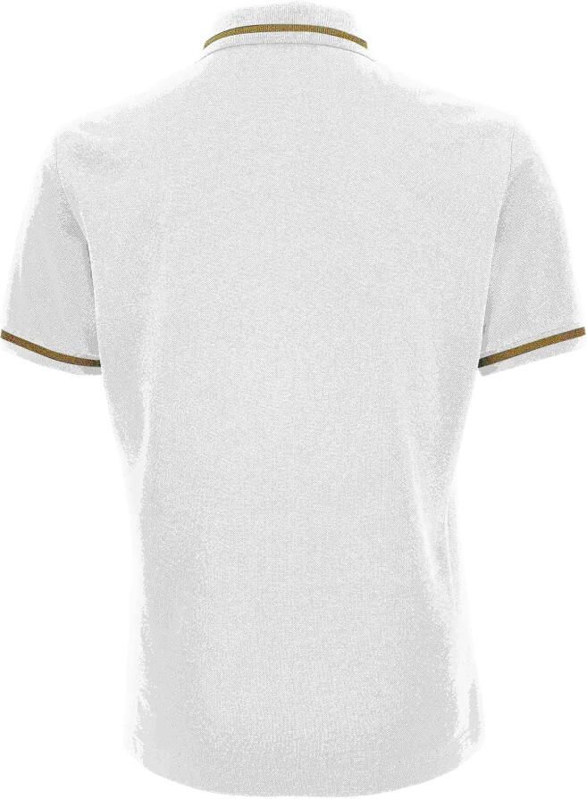 Versace Jeans Couture Witte T-shirts en Polos van Katoen Piquet White Heren - Foto 2