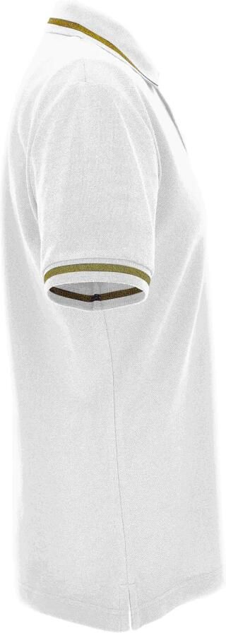 Versace Jeans Couture Witte T-shirts en Polos van Katoen Piquet White Heren - Foto 3
