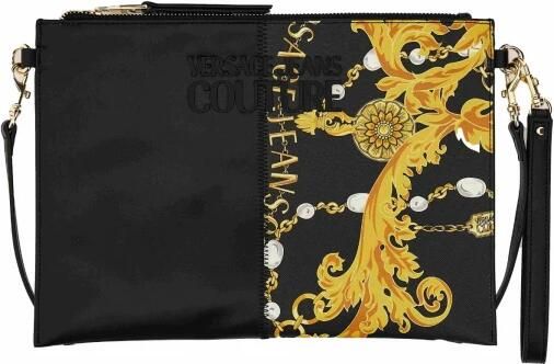 Versace Jeans Couture Zwarte Schoudertas voor Vrouwen Black Dames