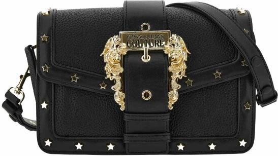 Versace Jeans Couture Stijlvolle zwarte schoudertas met barokgesp Black Dames - Foto 7