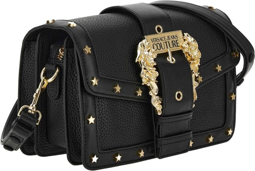 Versace Jeans Couture Stijlvolle zwarte schoudertas met barokgesp Black Dames - Foto 5