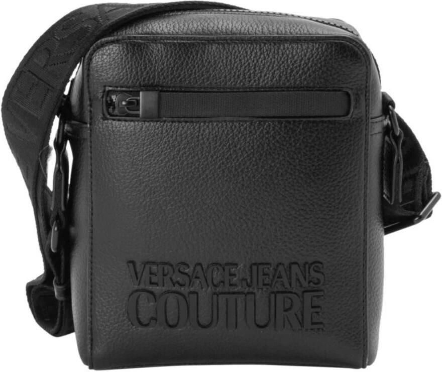 Versace Jeans Couture Zwarte Tactiele Crossbody Tas Black Dames - Foto 2