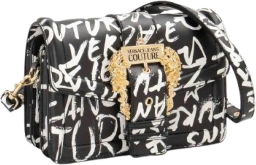 Versace Jeans Couture Zwarte Graffiti Schoudertas Black Dames - Foto 3