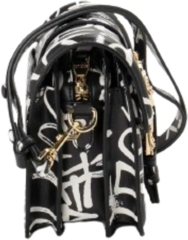 Versace Jeans Couture Zwarte Graffiti Schoudertas Black Dames - Foto 2