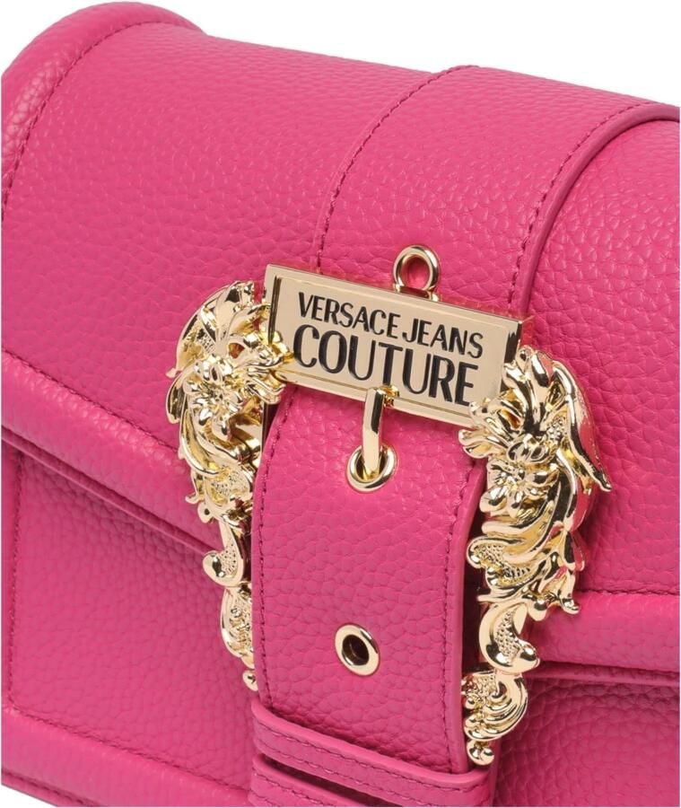 Versace Jeans Couture Fuchsia Schoudertas Stijlvol en Functioneel Pink Dames