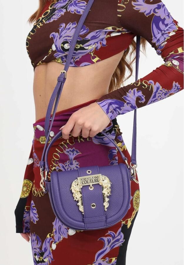 Versace Jeans Couture Paarse Handtas met Verstelbare Afneembare Band Purple Dames - Foto 4