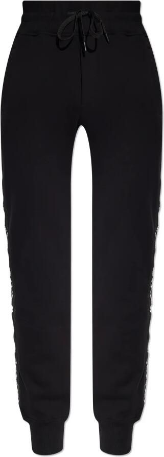 Versace Jeans Couture Trainingsbroek met merkstrepen aan de zijkant Black Heren