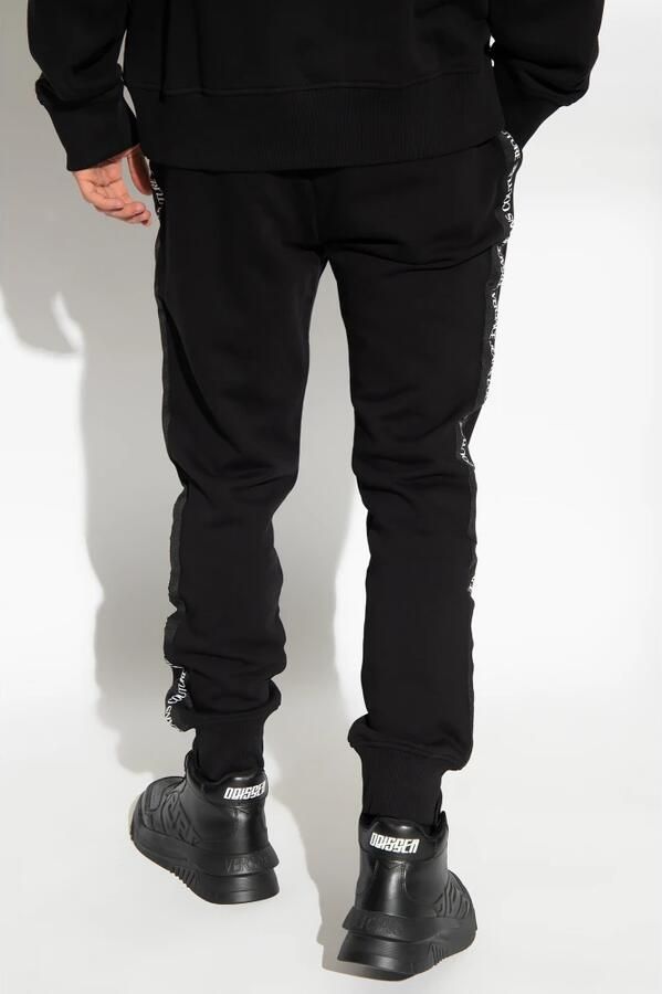 Versace Jeans Couture Trainingsbroek met merkstrepen aan de zijkant Black Heren - Foto 5
