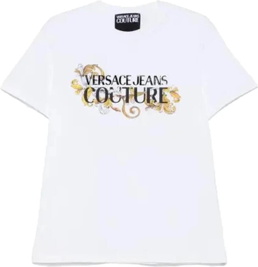 Versace Jeans Couture Wit Katoenen Logo T-shirt White Heren - Foto 3