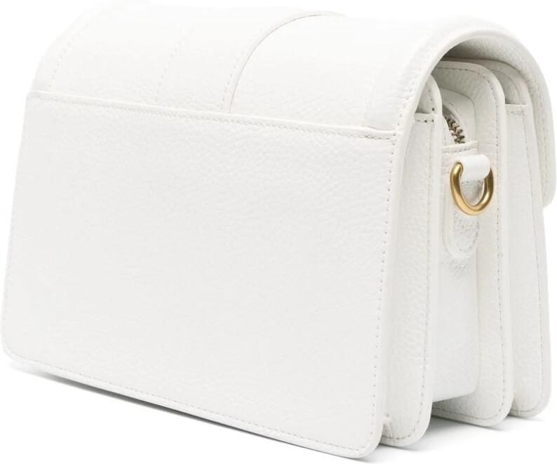 Versace Jeans Couture Witte Imitatieleer Accordeon Tas met Barok Parels White Dames - Foto 4