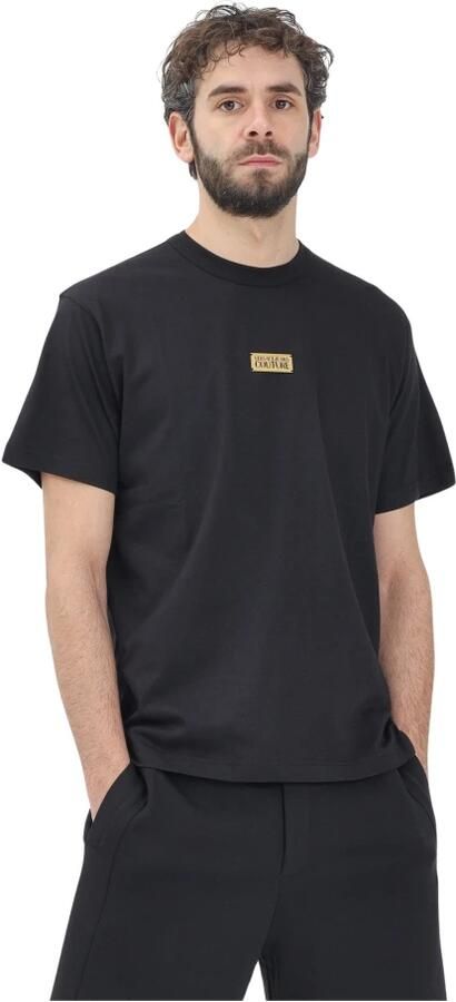 Versace Jeans Couture Zwart T-shirt met Institutioneel Logo Black Heren - Foto 3