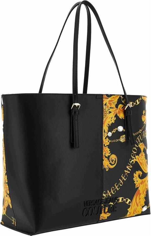 Versace Jeans Couture Barok Print Winkel Tas met Afneembare Pouch Black Dames - Foto 3