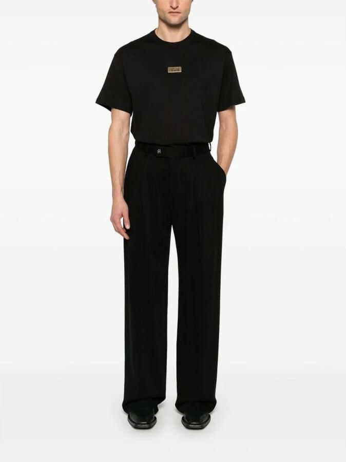 Versace Jeans Couture Zwarte Crew Neck T-shirts en Polos Black Heren - Foto 3