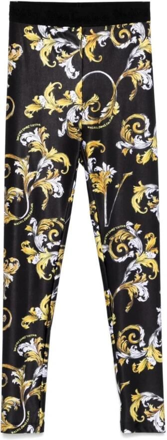 Versace Jeans Couture Zwarte en Gouden Modetrousers Multicolor Dames - Foto 5