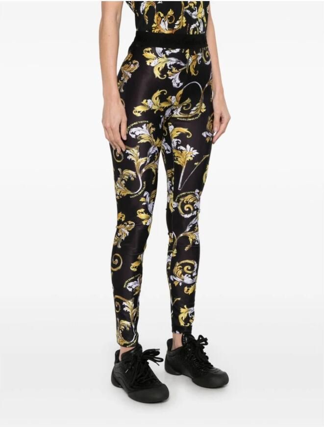 Versace Jeans Couture Zwarte en Gouden Modetrousers Multicolor Dames - Foto 3