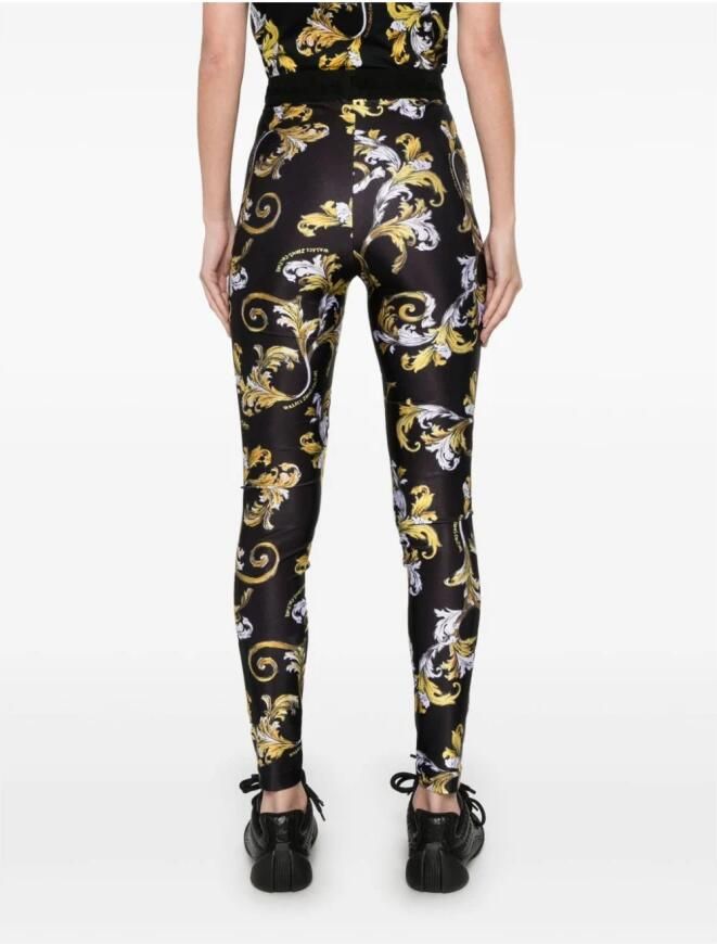 Versace Jeans Couture Zwarte en Gouden Modetrousers Multicolor Dames - Foto 4