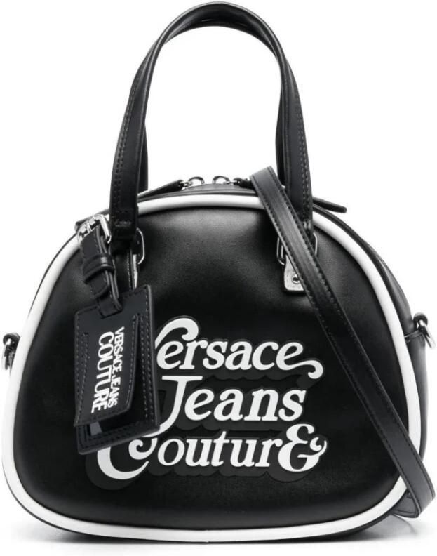 Versace Jeans Couture Zwarte handtas met verstelbare en afneembare schouderband Black Dames - Foto 5