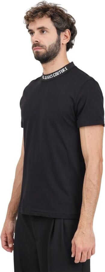 Versace Jeans Couture Zwarte korte mouw institutioneel logo T-shirt Black Heren - Foto 2