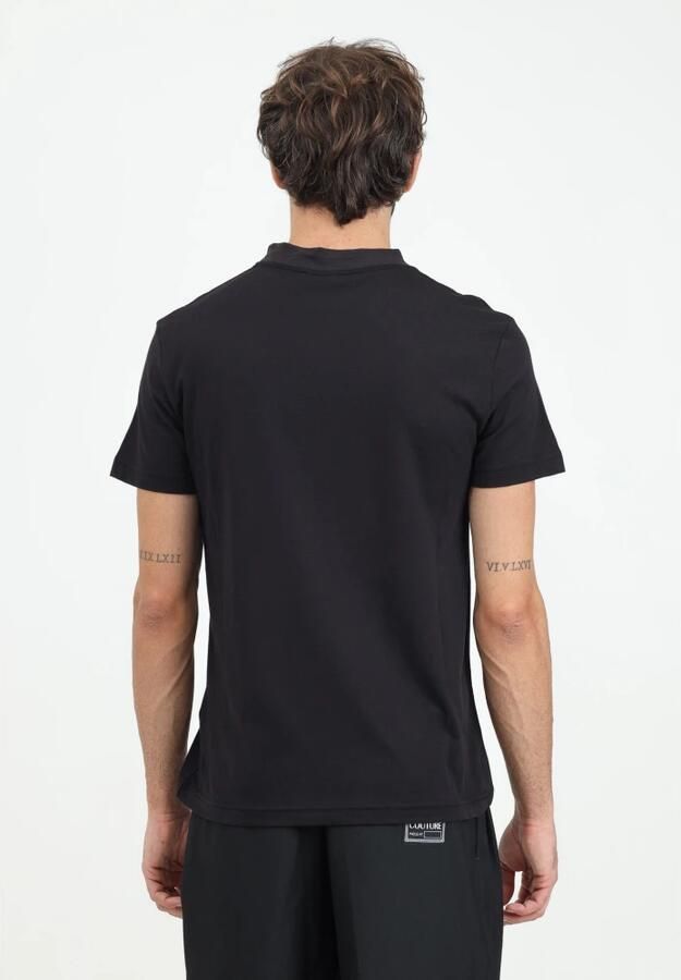 Versace Jeans Couture Zwarte korte mouw institutioneel logo T-shirt Black Heren