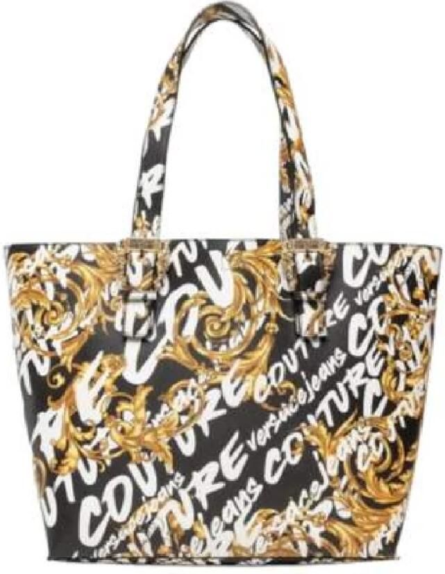 Versace Jeans Couture Women Shoulder Bag 73Va4Bf9 Zs414 G89 Gold Black Zwart Dames - Foto 2