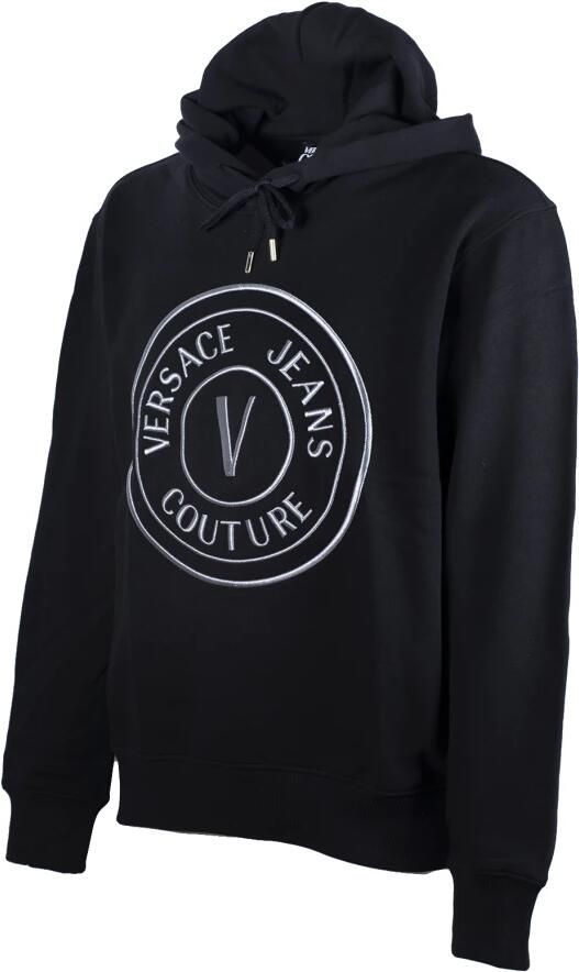 Versace Jeans Couture Zwarte Katoenen Logo Hoodie Black Heren - Foto 2