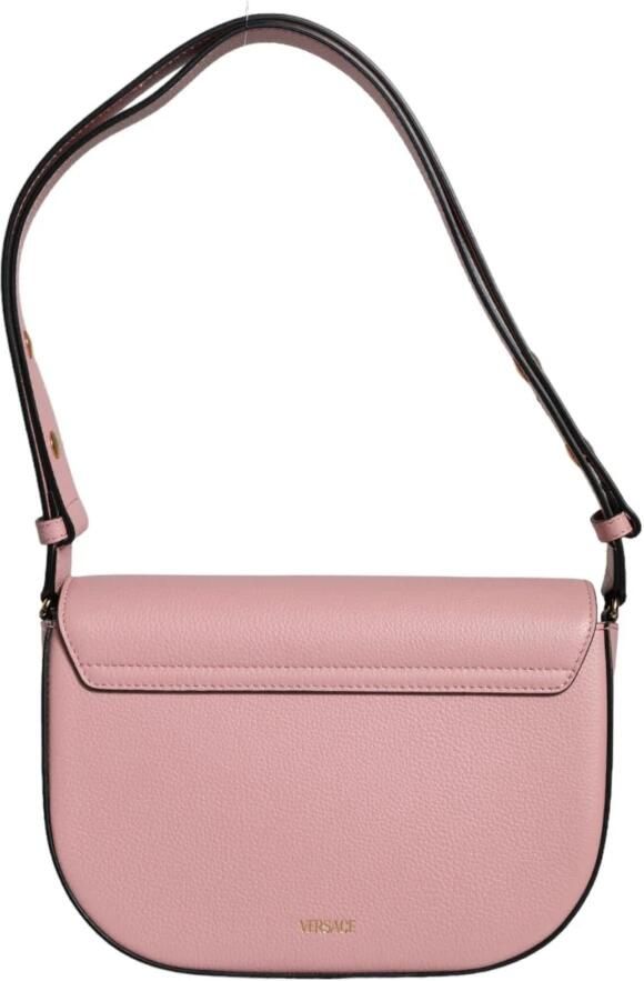 Versace Leren Crossbody Schoudertas Roze Zwart Pink Dames - Foto 2