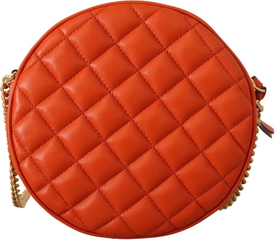 Versace Rode Nappa Leren Medusa Ronde Crossbody Tas Red Dames - Foto 2