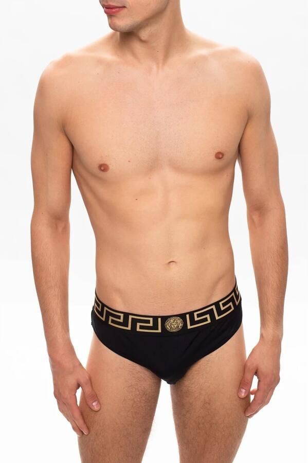 Versace Logo zwembroeken Zwart Heren - Foto 3