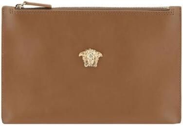 Versace Handtasje Medusa ZipAround PouchBruin Leer - Foto 2