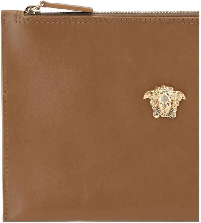 Versace Handtasje Medusa ZipAround PouchBruin Leer