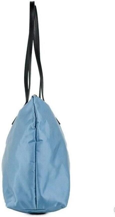 Versace Portuna Medusa Medium Korenbloemblauwe Nylon Leren Tote Tas Portemonnee Blue Dames - Foto 3
