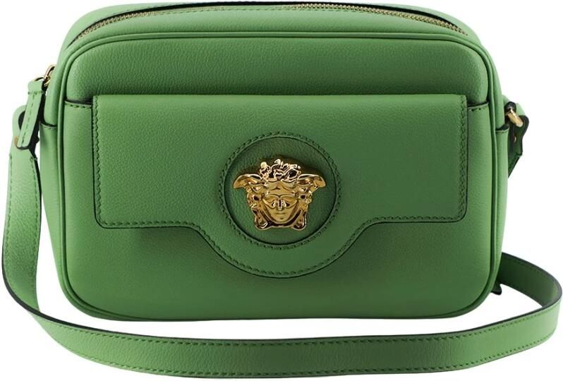 Versace Mintgroene Kalfsleren Camera Schoudertas Green Dames - Foto 4