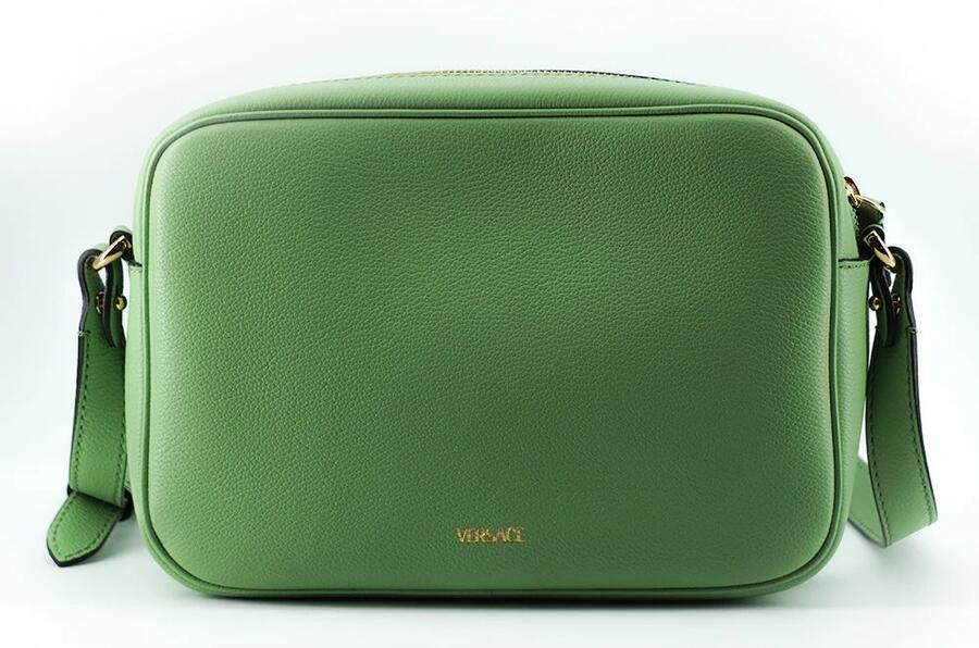 Versace Mintgroene Kalfsleren Camera Schoudertas Green Dames - Foto 3