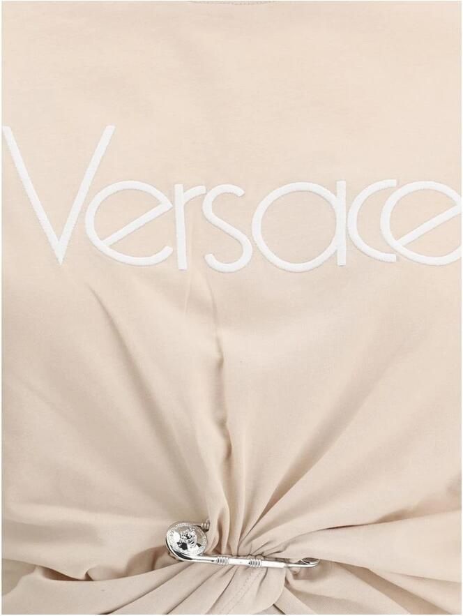 Versace Iconisch Monogram T-shirt met Medusa-logo Pink Dames - Foto 2