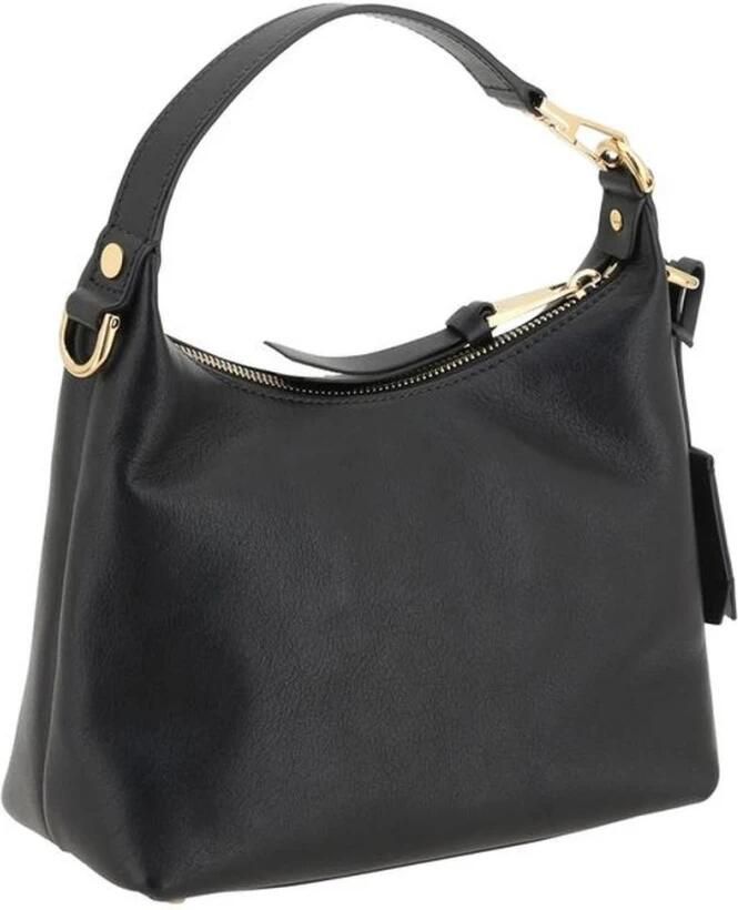 Versace Handtas Lederen Hobo handtas met afneembare riem en monogram plaquette - Foto 11