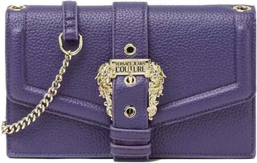 Versace Jeans Couture Paarse Synthetische Portemonnee voor Vrouwen Purple Dames - Foto 3