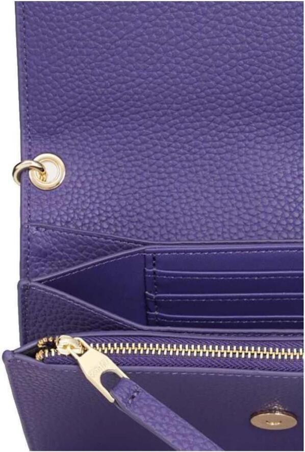 Versace Jeans Couture Paarse Synthetische Portemonnee voor Vrouwen Purple Dames