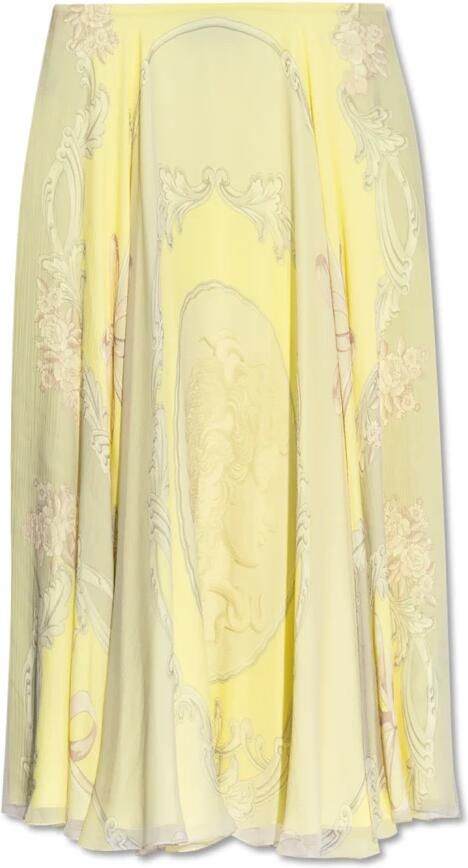 Versace Rok met Medusa Cameo-print Yellow Dames - Foto 5