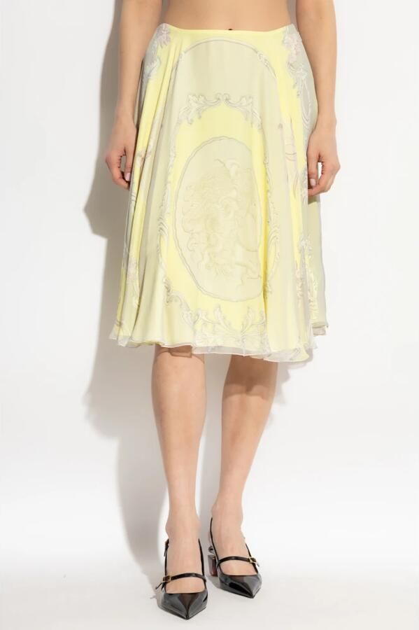 Versace Rok met Medusa Cameo-print Yellow Dames - Foto 3