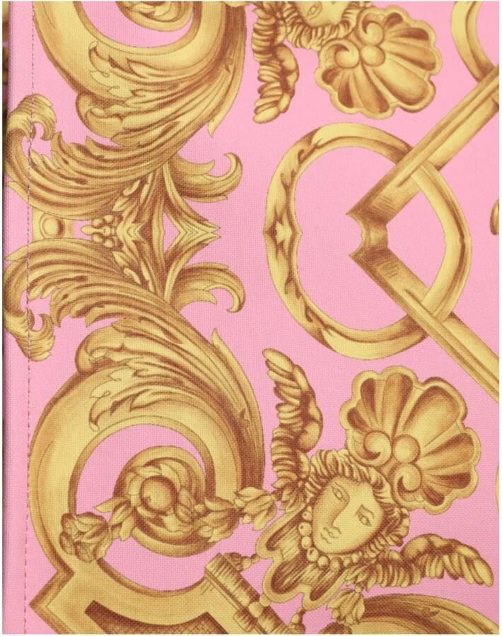 Versace Boodschappentas La Medusa Draagtas Roze Canvas - Foto 2